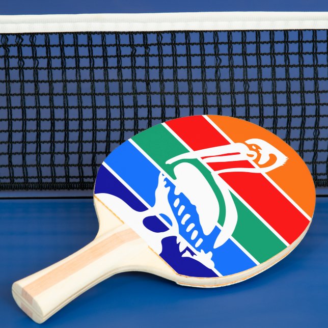 Ping pong paddle with Flag of St. Petersburg (Insitu)