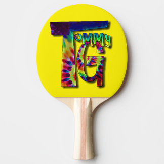 Ping Pong Paddle with your favourite musicians log