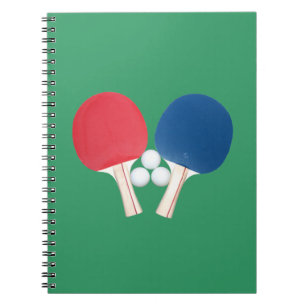 Ping Pong Paddles and Balls Notebook