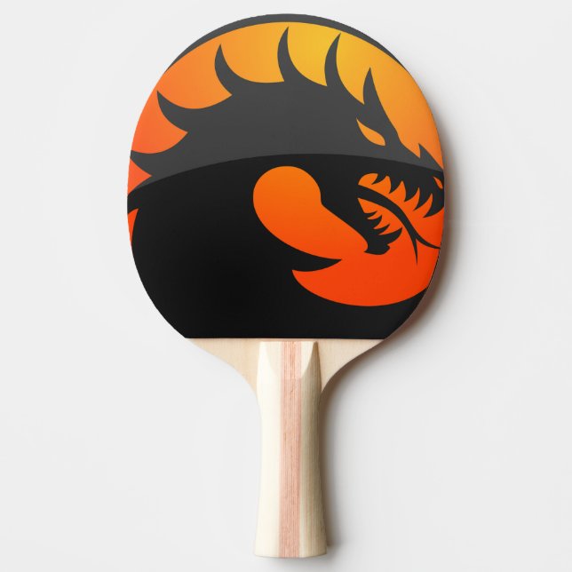 Ping Pong Palm Dragon Monster Silhouette Ping Pong Paddle (Front)