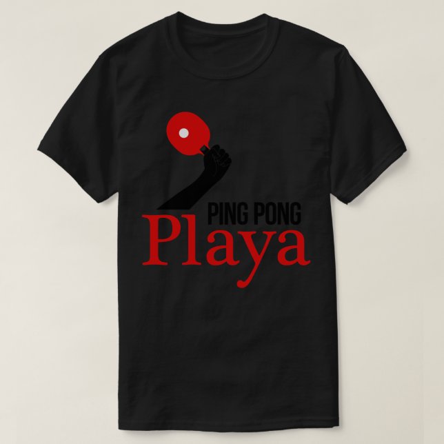 Ping Pong Player T-Shirt (Design Front)