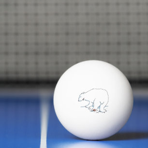 Ping Pong Polar Bear balle de ping-pong 3 étoiles