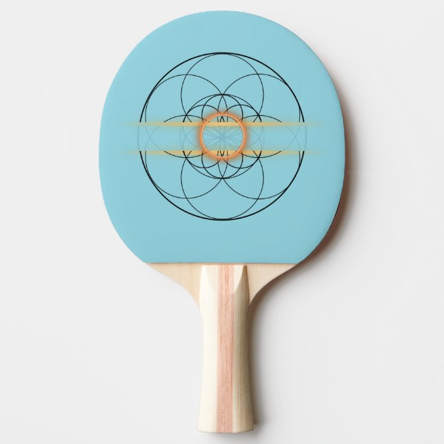 ping pong racket flower ping pong paddle (Front)