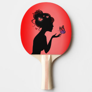 Ping Pong Racket Red Butterfly Woman Ping Pong Paddle