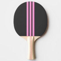Raquette de ping-pong à raie sportive rose