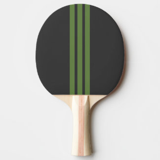 Ping Pong Raquette de ping-pong à rayure sportive verte