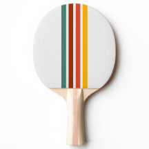 Raquette de ping-pong à rayures rétro Athletic
