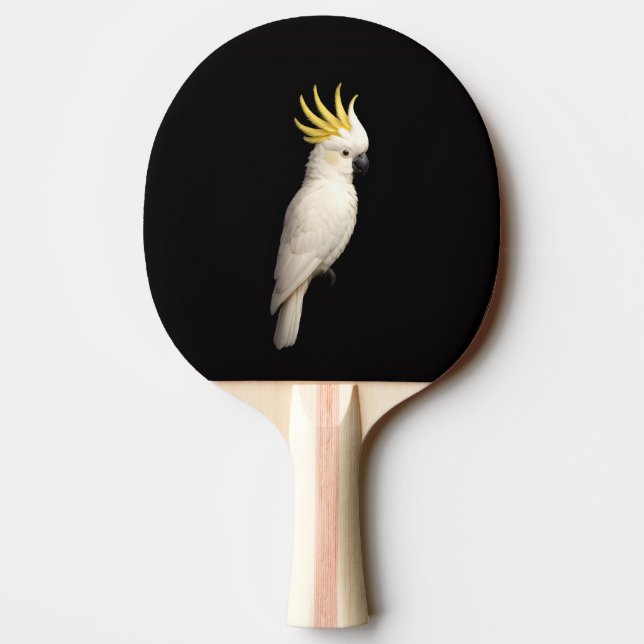 Ping Pong Raquette de ping-pong Black 4 Luxe, Cacatoès à crê (Dos)
