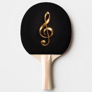 Ping Pong Raquette de ping-pong Black 4 Luxe, Clé de Sol Dor