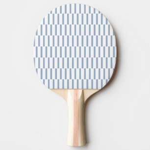 Ping Pong Raquette de ping-pong bleu et blanc rayée carrée