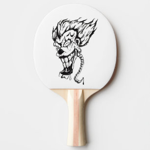 Ping Pong Raquette de ping-pong de clown maléfique
