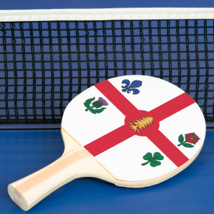 Ping Pong Raquette de ping-pong patriotique avec drapeau de