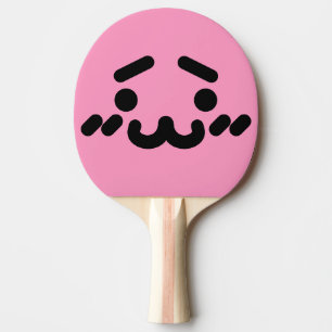 Ping Pong Raquette de ping-pong rose clair visage mignon mal