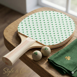 Ping Pong Raquette de tennis de table à motif de trèfle chan
