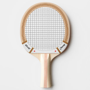 Ping Pong Raquette vintage de tennis en bois