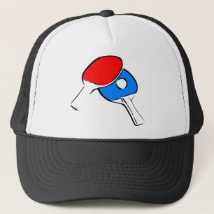 Ping Pong Red and Blue Trucker Hat