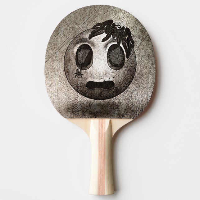 Ping Pong Spidermoji Vintage Racket Paddle (Front)