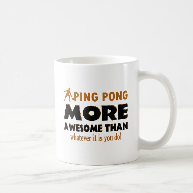 Ping Pong sports designs Coffee Mug (Right)