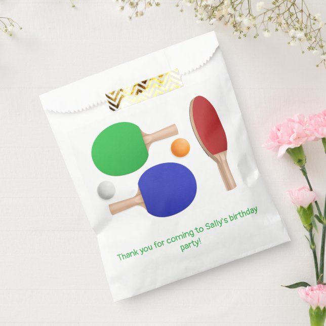 Ping Pong Table Tennis Birthday Party Favour Bag (Sealed)