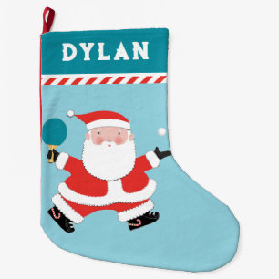 Ping Pong Table Tennis Large Christmas Stocking