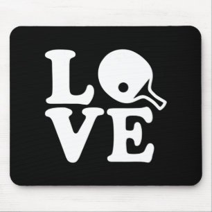 Ping pong table tennis love  mouse pad