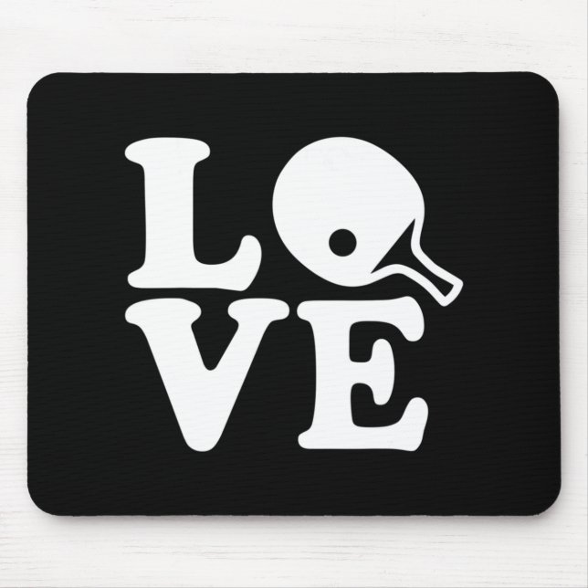 Ping pong table tennis love  mouse pad (Front)