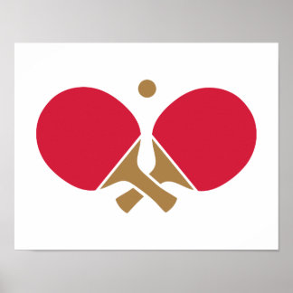 Ping Pong table tennis Poster