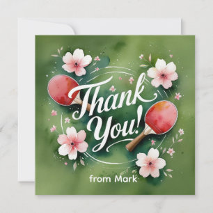 Ping Pong Thank You Card