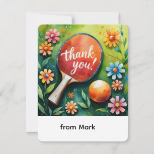 Ping Pong Thank You Card