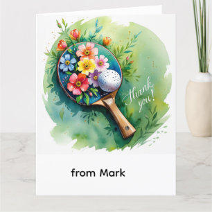 Ping Pong  Thank You Card