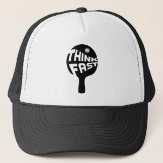 Ping Pong Think Fast Trucker Hat