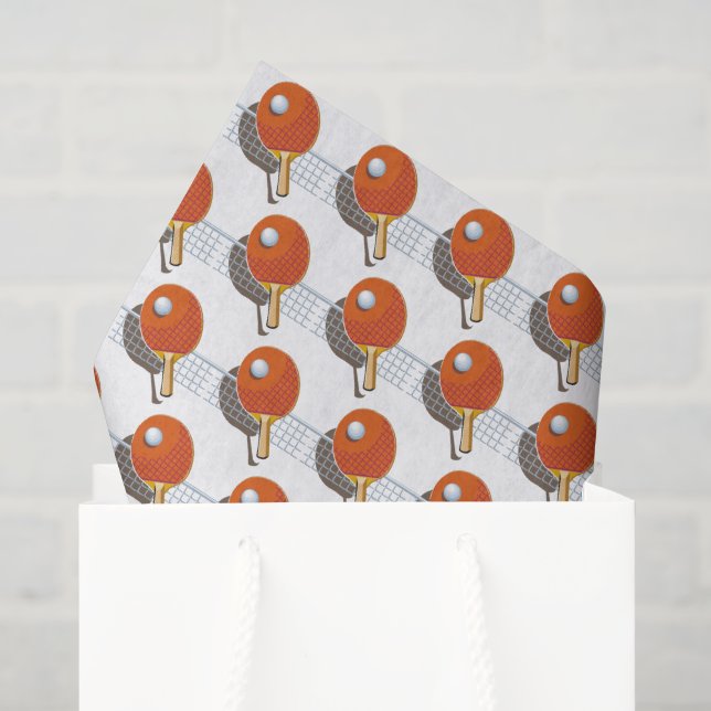 Ping Pong Tissue Paper, Table Tennis Decoupage Paper (Gift Bag)