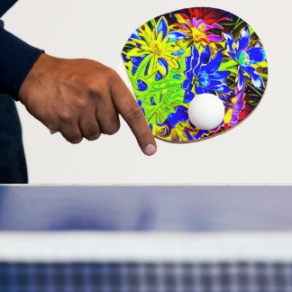 Ping Pong Une raquette de ping-pong décorée