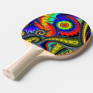 Ping Pong Une raquette de ping-pong décorée