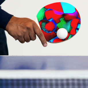 Ping Pong Une raquette de ping-pong décorée