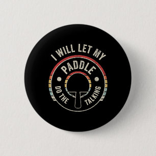 Ping Pong Vintage Retro Fun Table Tennis 2 Inch Round Button