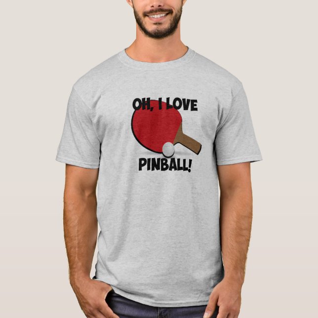 Ping Pong Wizard pinball parody shirt (Front)