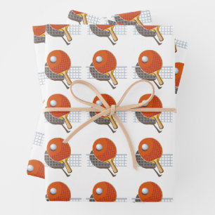 Ping Pong Wrapping Paper Sheet