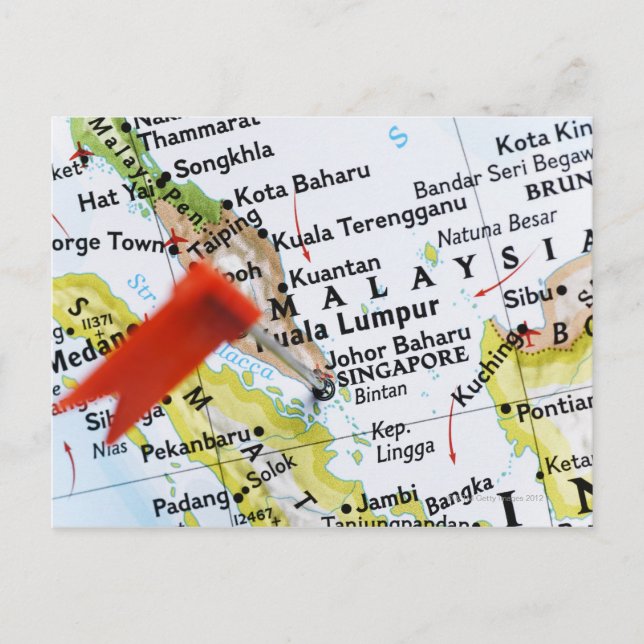 Pingle de carte placée à Singapour sur la carte, g (Devant)