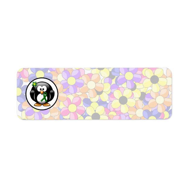 Pingouin à ruban pour la sensibilisation verte (Devant)