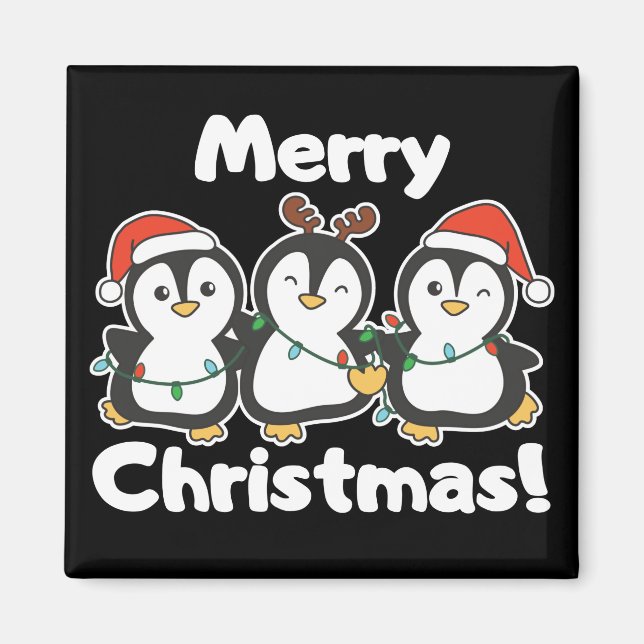 Pingouin animaux de Noël mignons pingouins aimant (Devant)