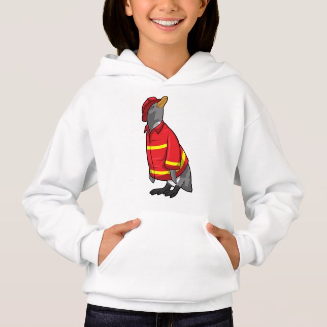 Pingouin as Firefighter with Helmet (Devant)