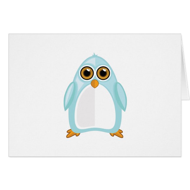Pingouin bleu bébé (Devant horizontal)