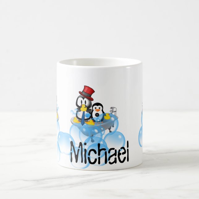 Pingouin bulles Mug (Centre)