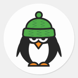 Pingouin de Noël avec autocollants de dessins anim
