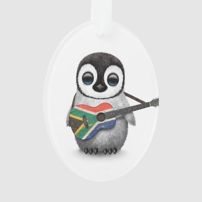 Pingouin jouant la guitare sud-africaine de (dos)