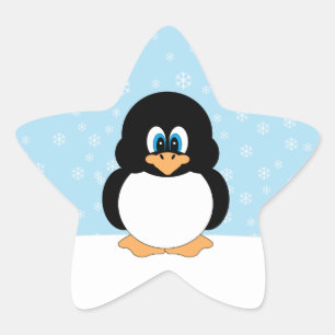 Pingouin mignon avec Stickers Flakes