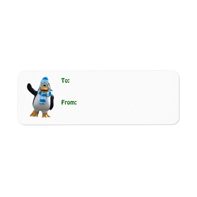 Pingouin mignon caricaturiste (Devant)