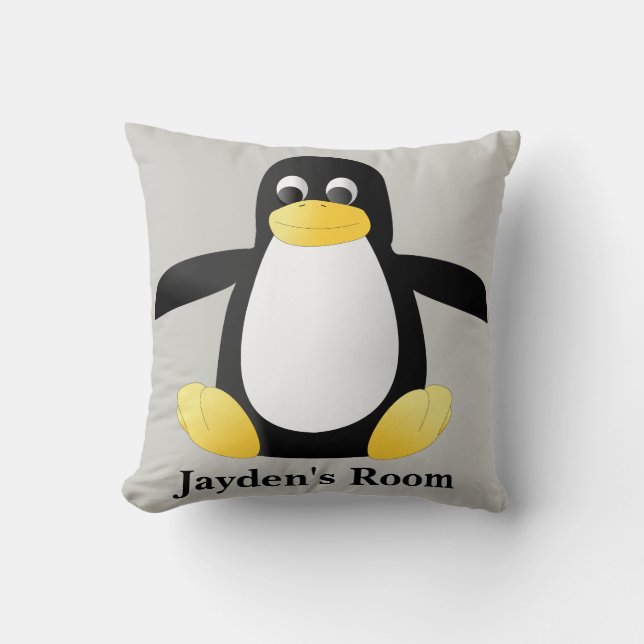 Pingouin mignon de bébé du coussin de l'enfant (Recto)