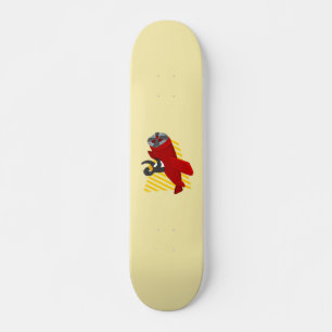 Pingouin volant dessin animé skateboard